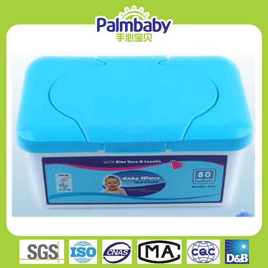 Baby Cleaning Wet Towel with Plastic Tub (BW-045)