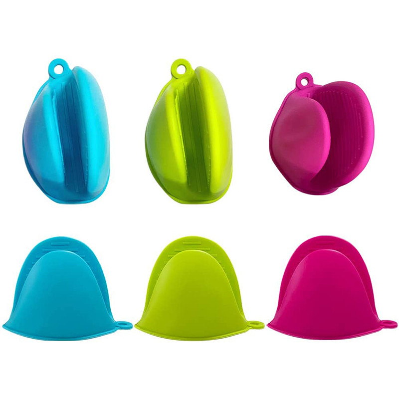 Silicone Mini Oven Mitts Pinch Mitts Heat Resistant for Kitchen Cooking Baking