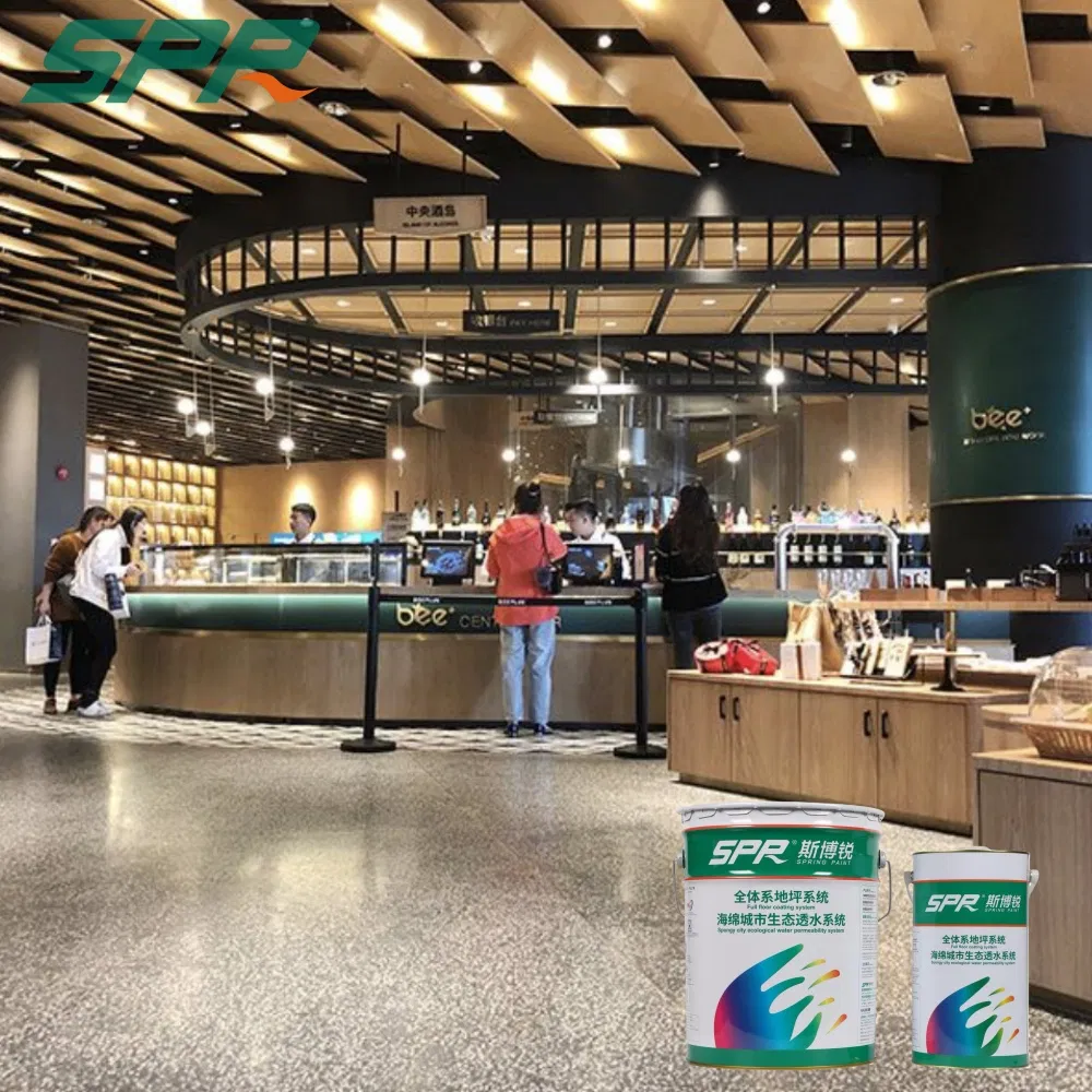 Epoxy Coating Terrazzo Elite Decorative Floor Paint for Indoor Mall Metro Airport Hospital