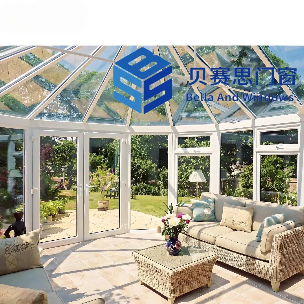 Factory Outlet Chinese Manufacturer Heat-Resisting Rust-Prevention Aluminum Alloy Sunroom Green House Solarium Garden