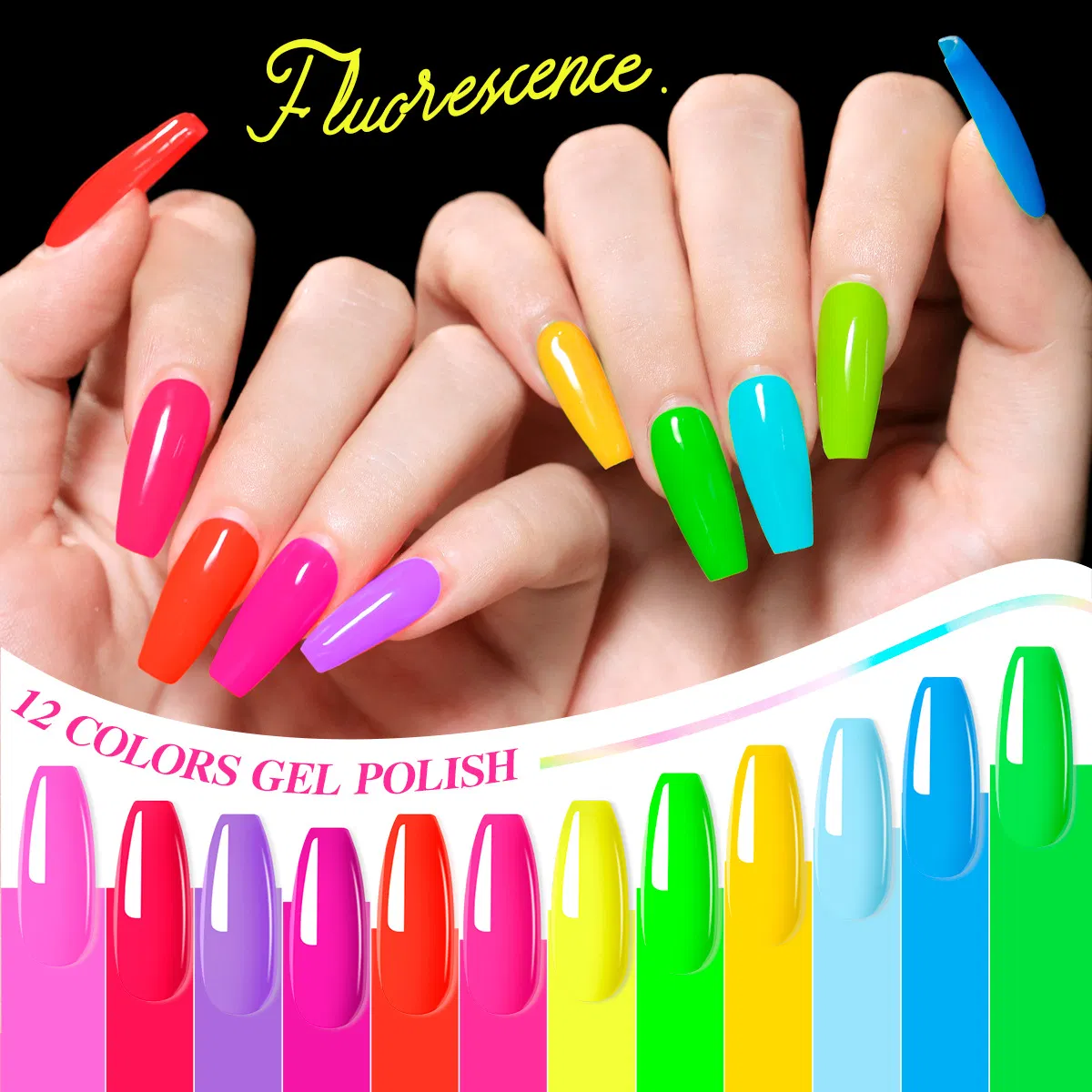 Professional Odorless Acrylic Gel Hybrid Kit Strong Nail Extension Tips Easy Application Solid Gel