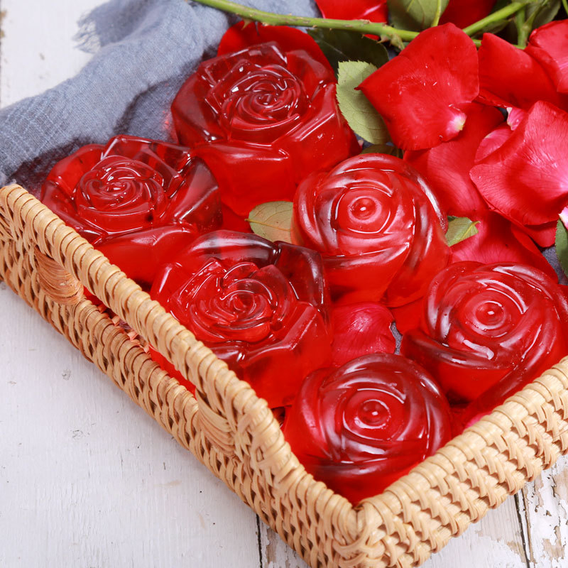 Handmade Rose Oil Natural Organic Cleansing Facial Soap Face Washing Soap