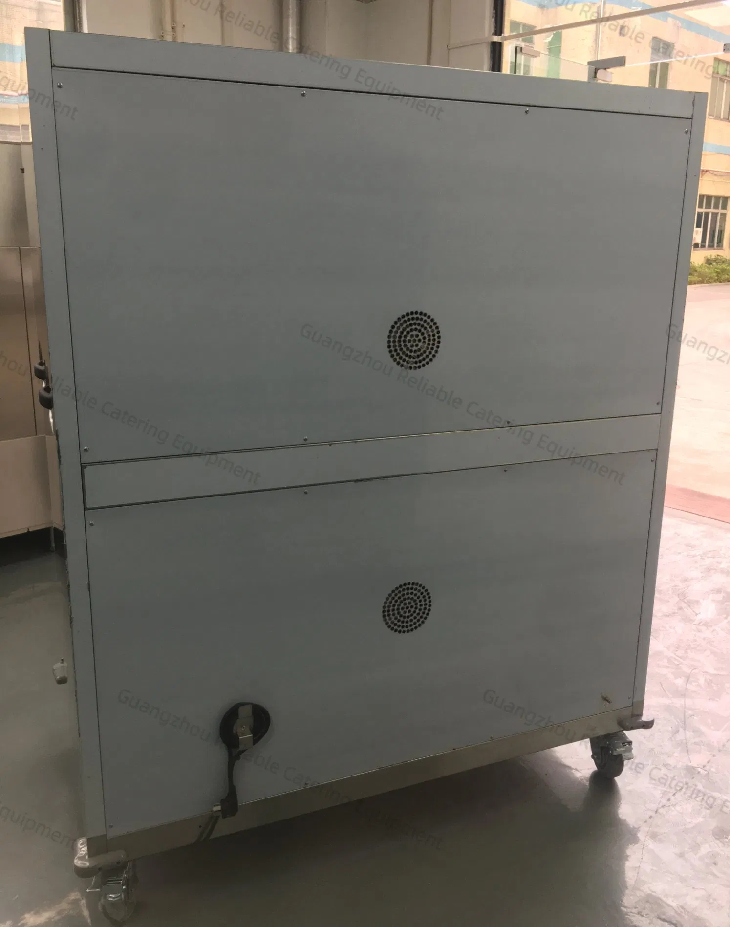 Commercial Kitchen Approved 2-Door Food Warmer Trolley with Digital Thermostat Adjustable Shelves and Locking Wheels