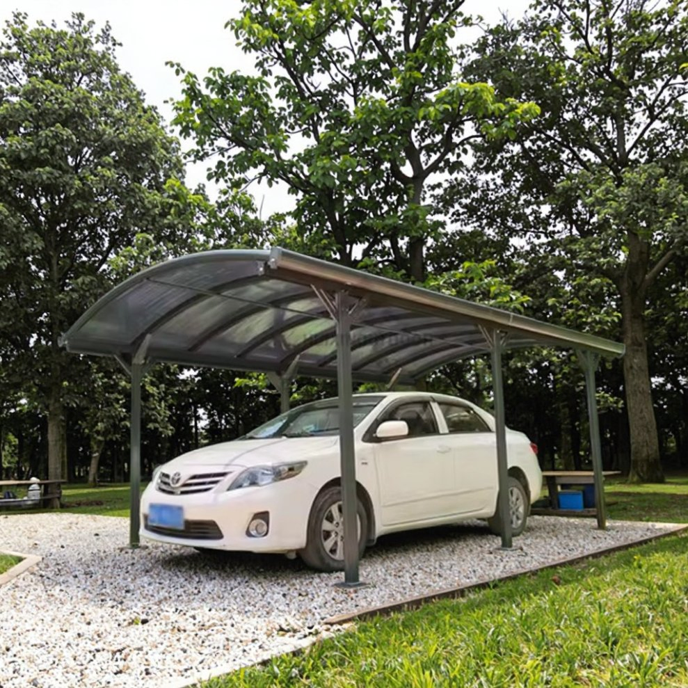 Sunshade Aluminum Carport Polycarbonate Car Port Parking Roof Canopy Arched Roof