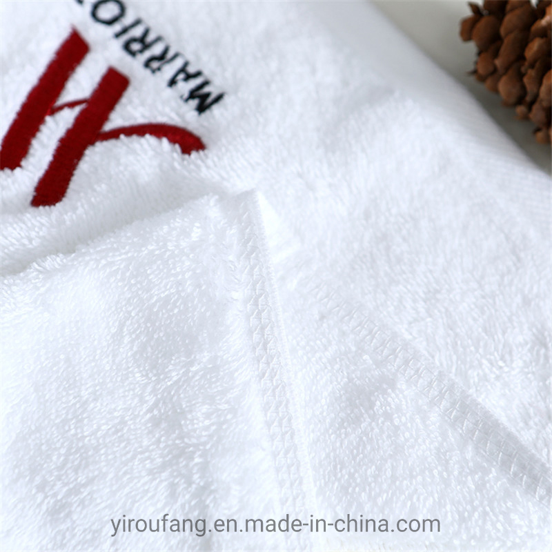 Adult Medium Bath Towels White 4 Star Hotel Cheap 100 Cotton Jacquard Square Towel Set Plain Cotton