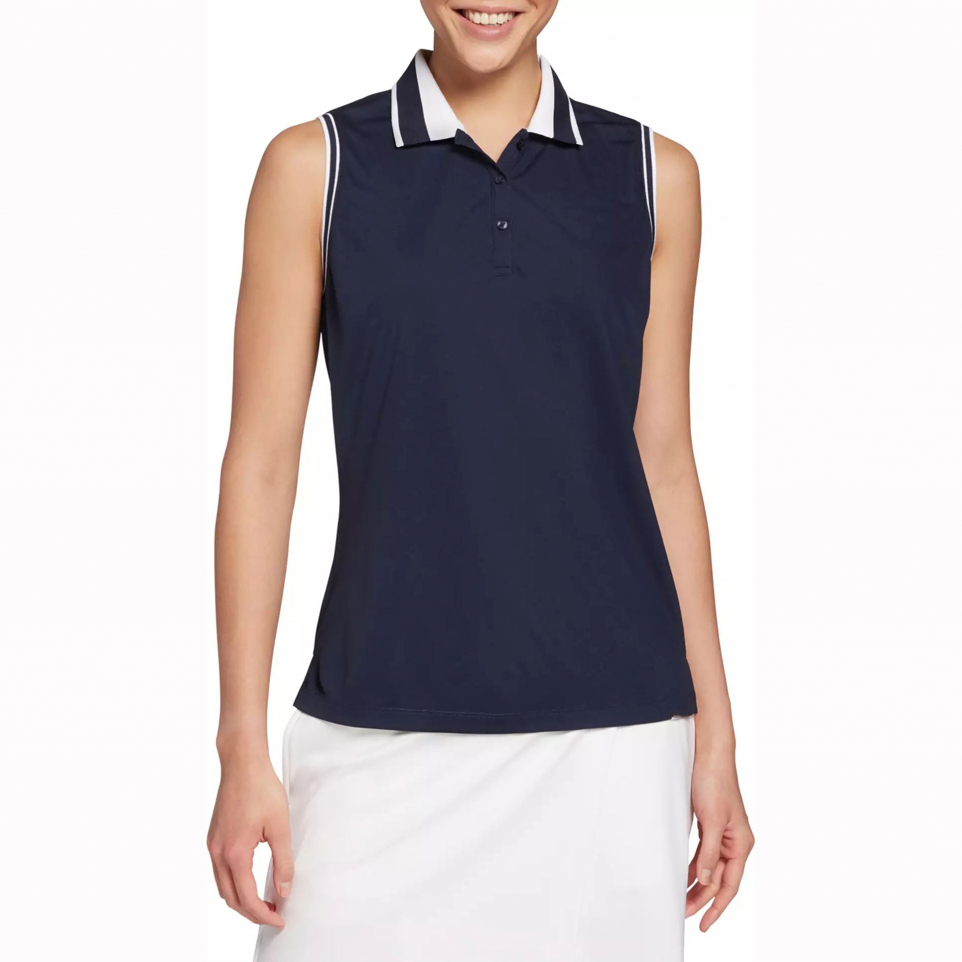 Поло женское без рукавов хлопок 100% для гольфа