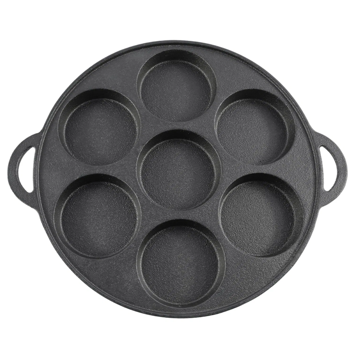 Чугунная сковорода для яиц с 7 ячейками, антипригарная