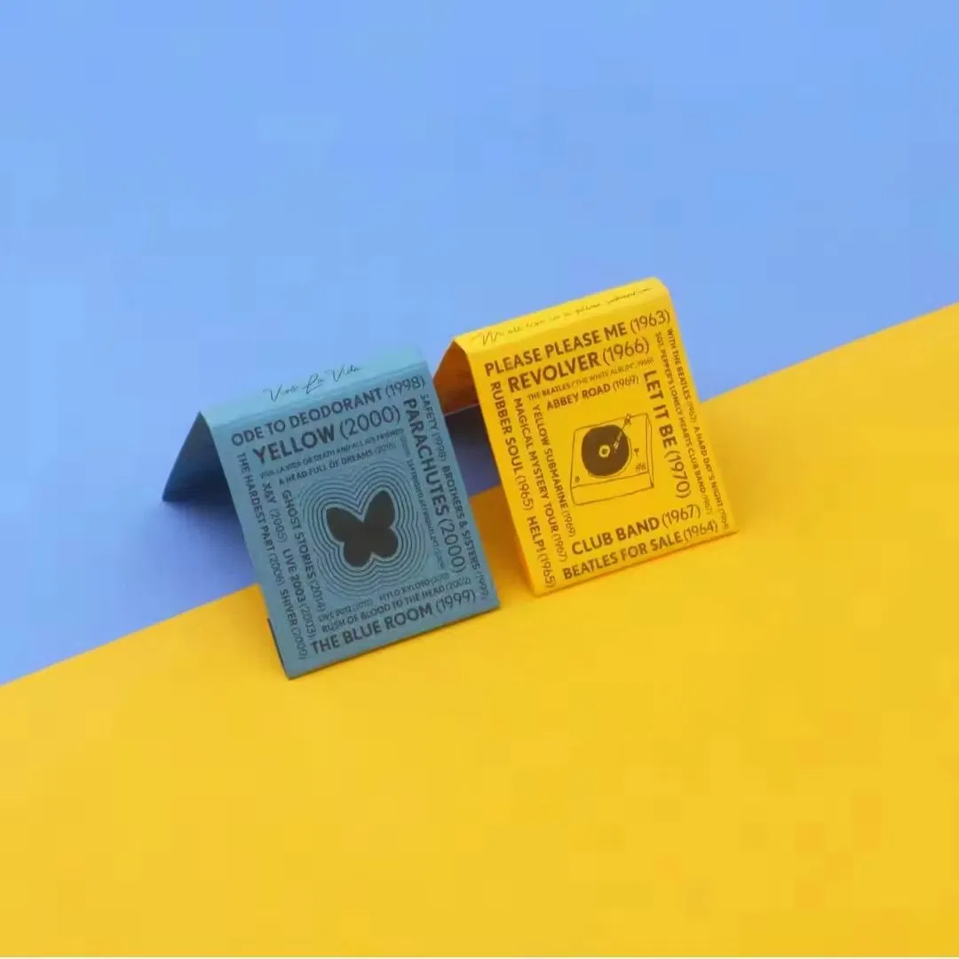 Hot Sell Factory Produced Customize Matchbook Luxury Candle Matches Book for Birthday Cigar UV Gilding Printing Matches