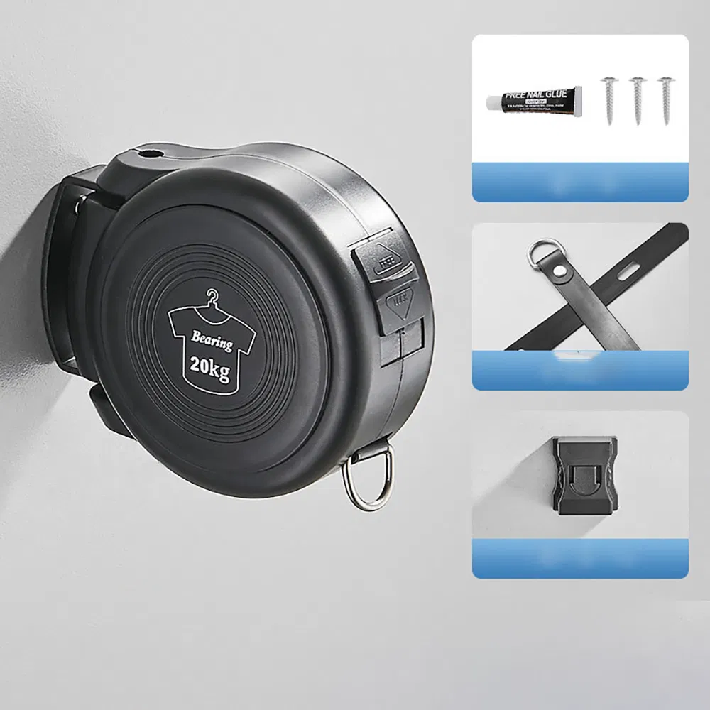 Выдвижная сушилка для белья настенная, нержавеющая сталь