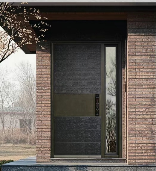 Металлическая входная дверь с распознаванием лица для виллы