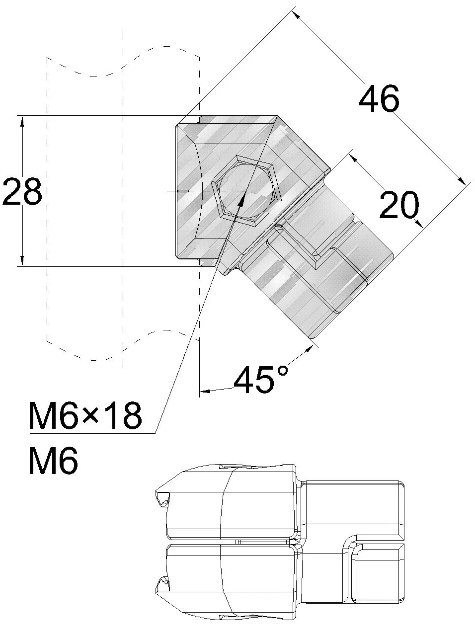Pipe Joint/Aluminum Connector Corner Joint/Aluminum Alloy Joint