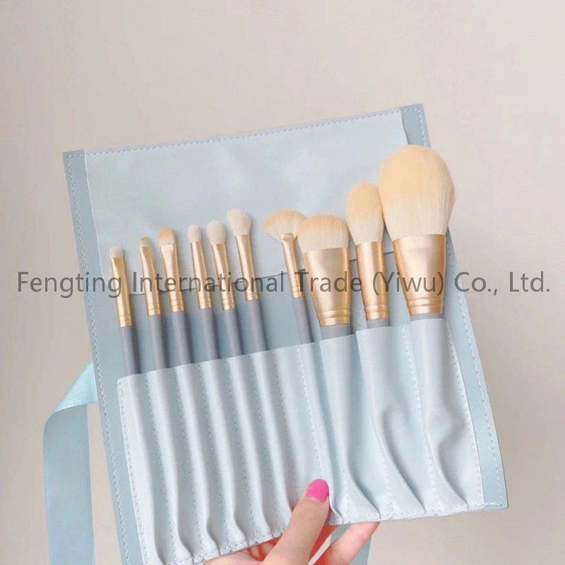 Wood Handle Synthetic Bristles Makeup Brush Private Label 300K OEM/ODM Private Label Dance Stage Performance Kids College Office Daily Makeup Brush Set