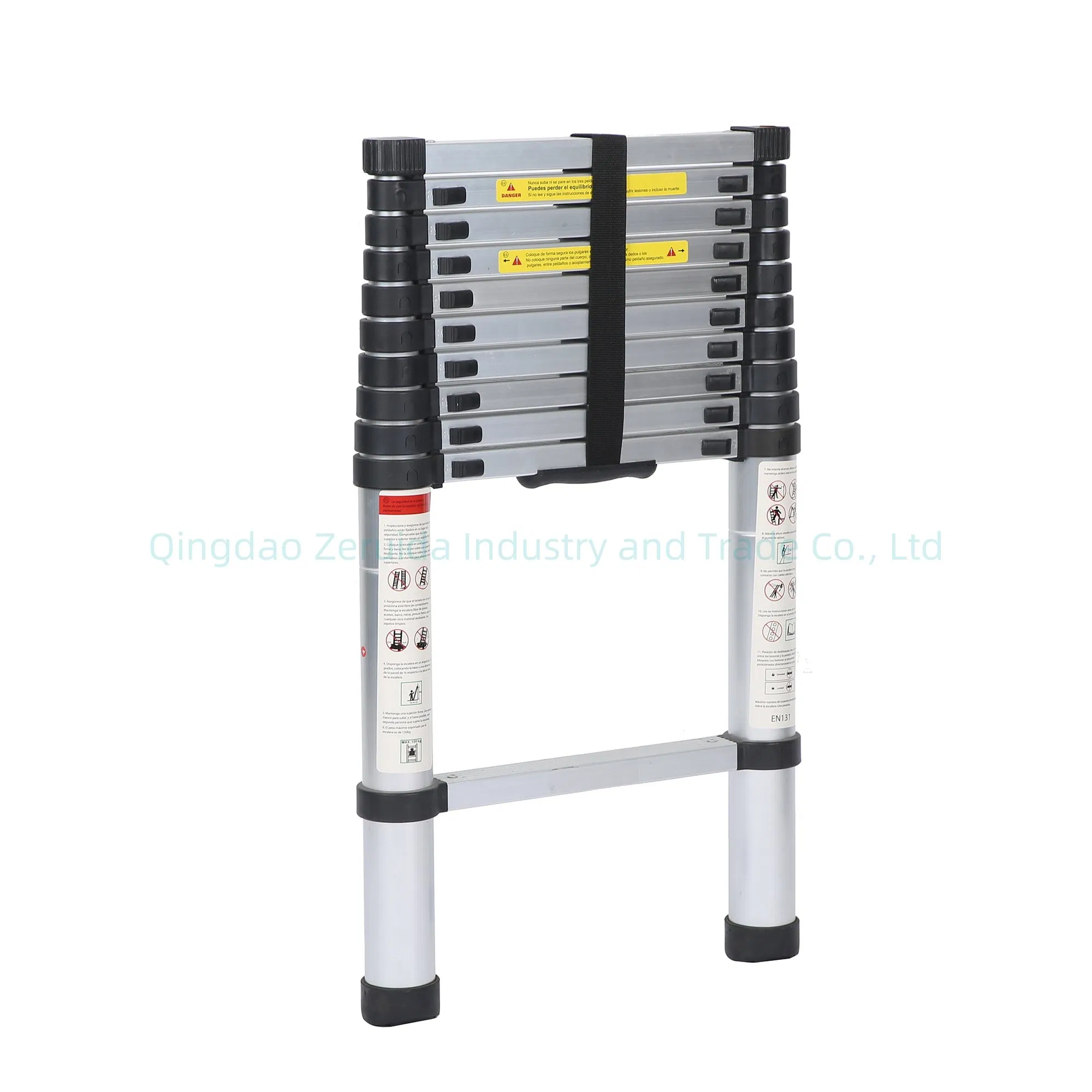 2.6m Aluminum Lightweight Telescoping Ladder for RV, Attics, Families, Outdoor Work