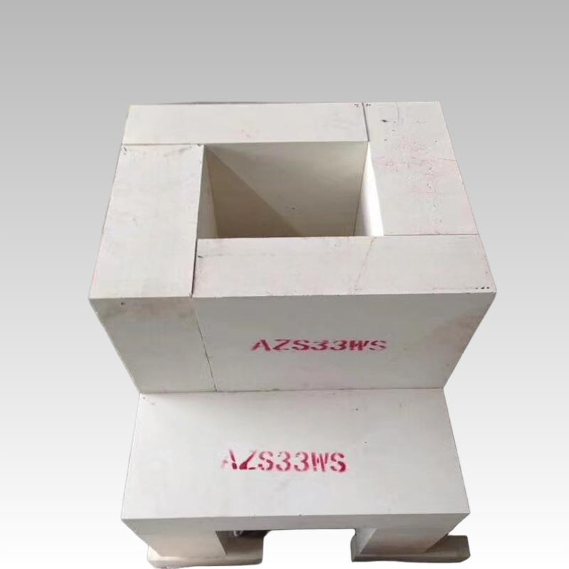 Огнеупорный блок AZS FR-140 для стекловаренной печи