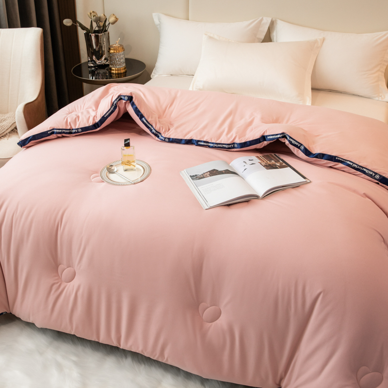 Wholesale Home Textile Antibacteria Bedding Polyester Quilt Soybean Fiber Comforter