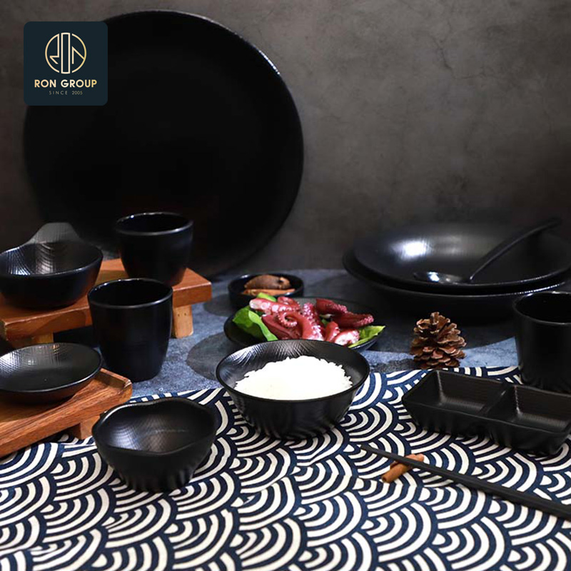 Elegant Eco-Friendly Dinnerware Kitchen Tableware Dishes Melamine Plate for Restaurant