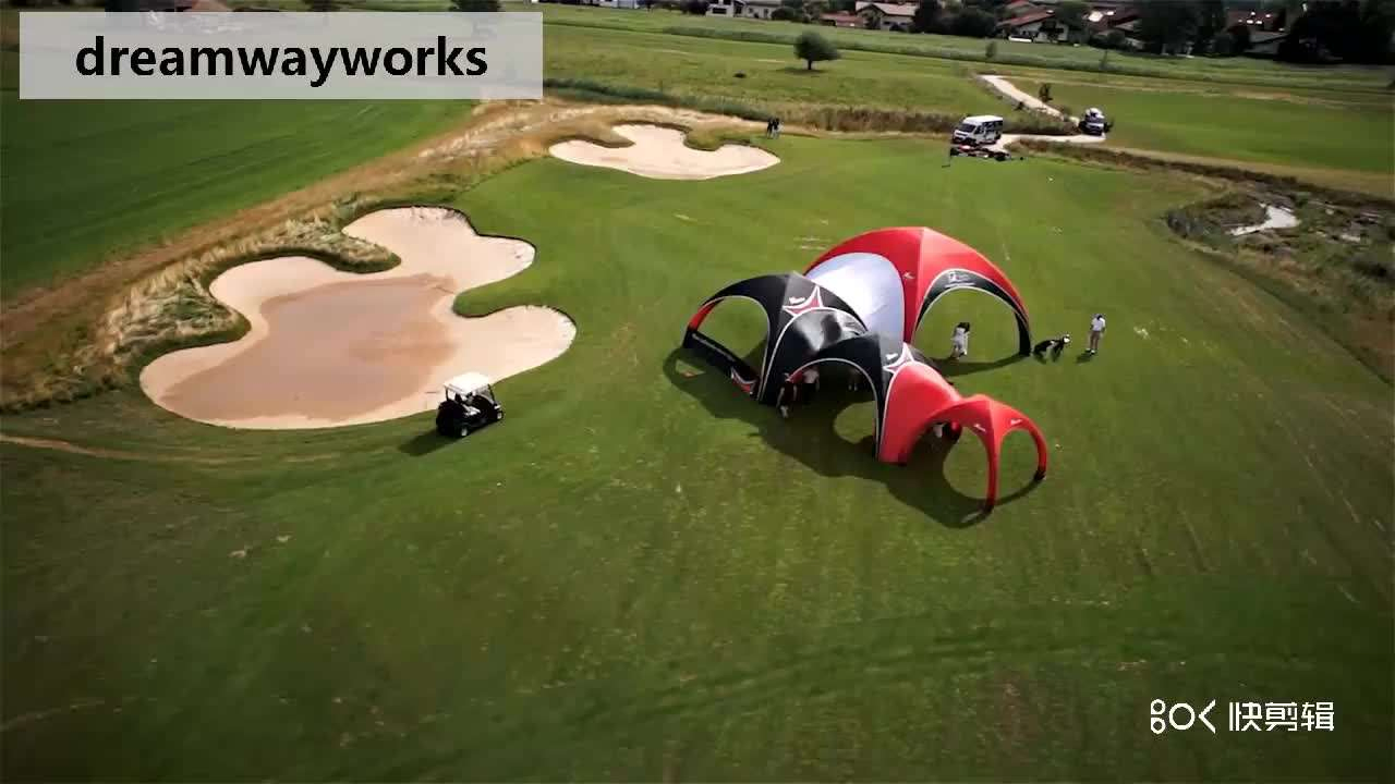 Portable Inflatable Igloo Dome Custom Hood Tent Inflatable Tennis Court Activity Hood Tent 4 X 4m Gazebo Inflatable Sealed Air Tent