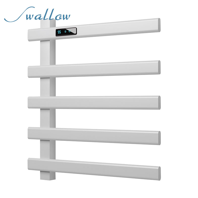 Factory Wholesale Electric Towel Heater Drying Rack Smart with Timer Matt Finish Anti-Fingerprint
