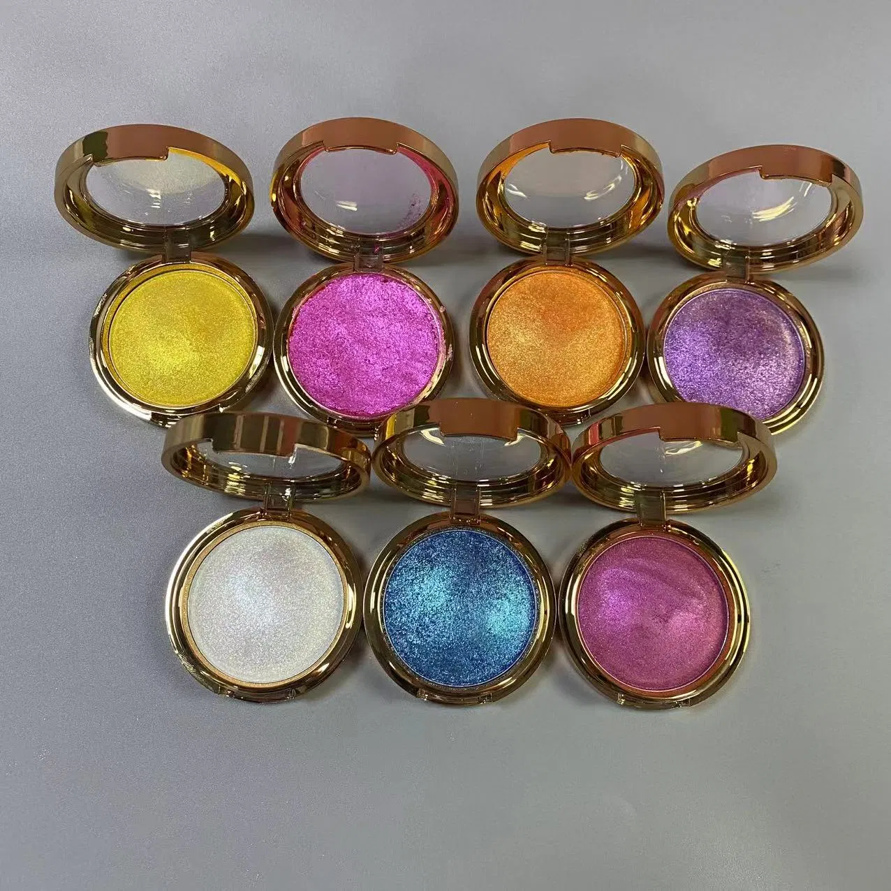 High Quality Diamond Highlighter Vegan Private Label Makeup Palette with Mineral Cream for Face & Body Bronzing