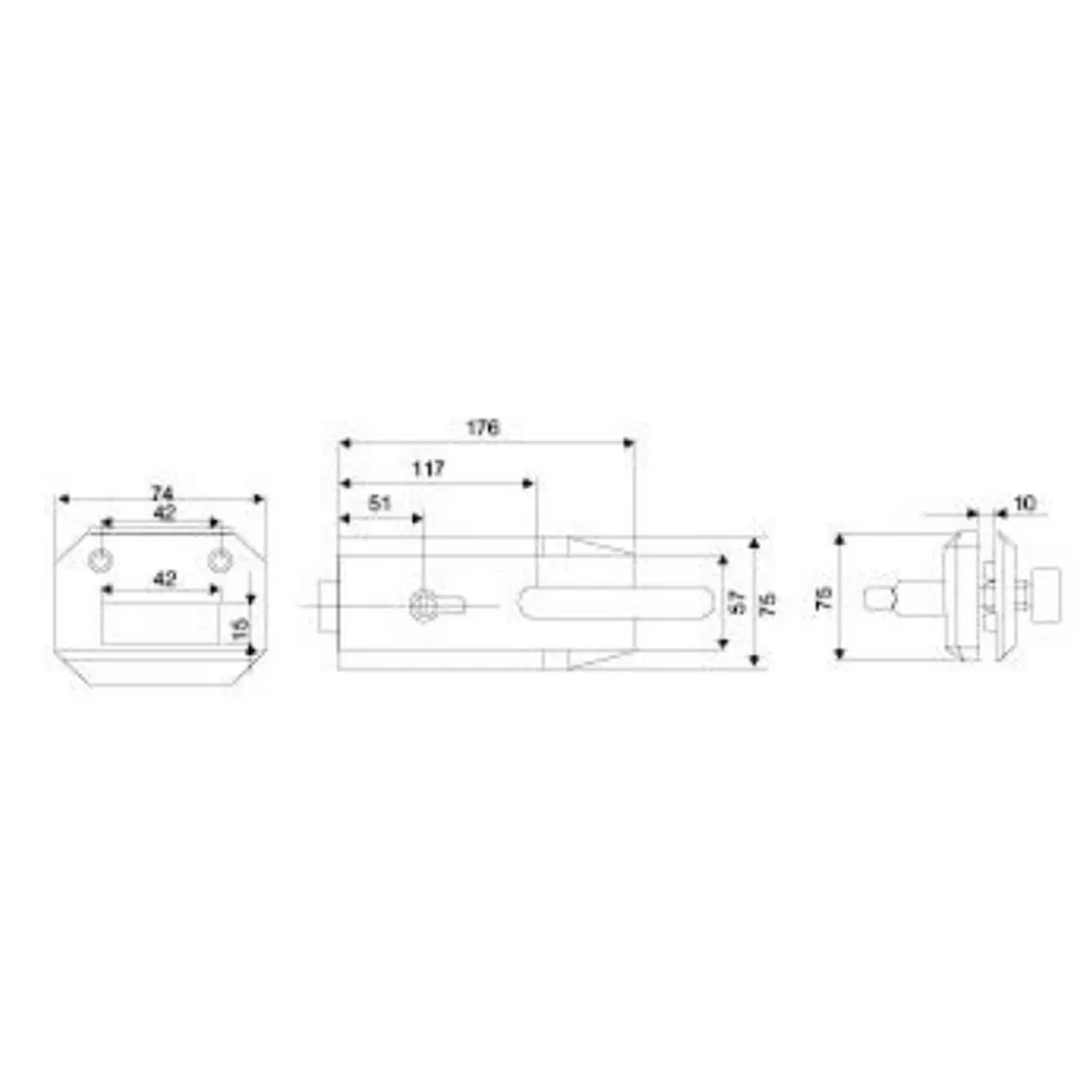 Glass Door Patch Fitting Sliding Frameless Office Glass Door Lock with Handle