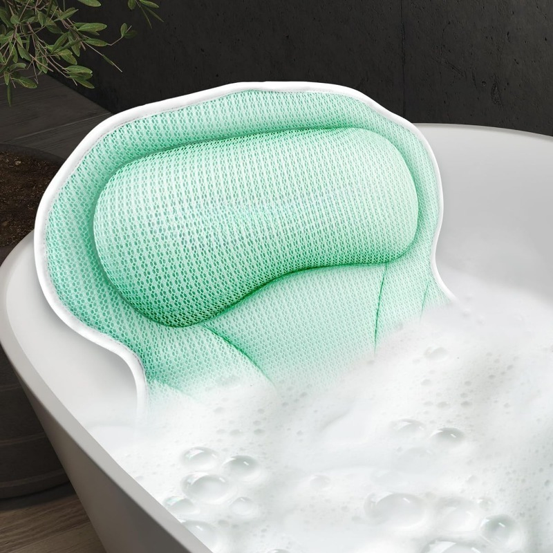 2024 Hot-Selling 3D Mesh SPA Cushion Luxury Comfort Ergonomic Design Bathtub Pillow