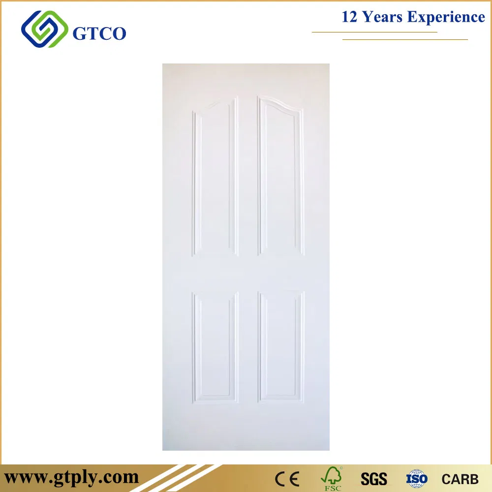 White Premier / Wenge / Wood Veneer / Melamine Moulded HDF Door Skin