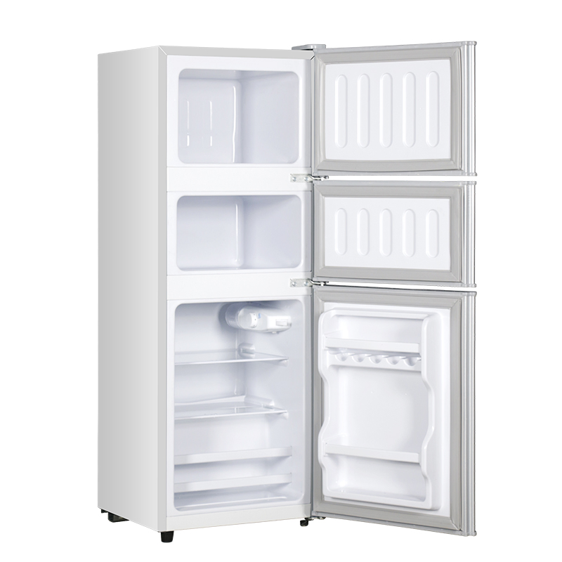 Hot Sale Customized Three Door Top Freezer Household Refrigerator Bcd-108s