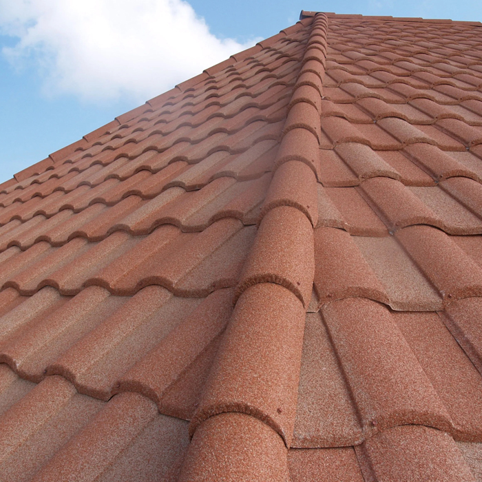 Prime Quality Customized Stone Coated Metal Roofing Tiles Spanish-Style Barrel Tile