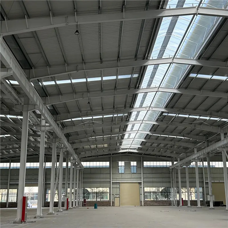 Clear Span Free Customized Design Fast Construction & Long Life Span Prefabricated Portal Steel Frame Light Steel Structural Industrial Prefab Steel Structures