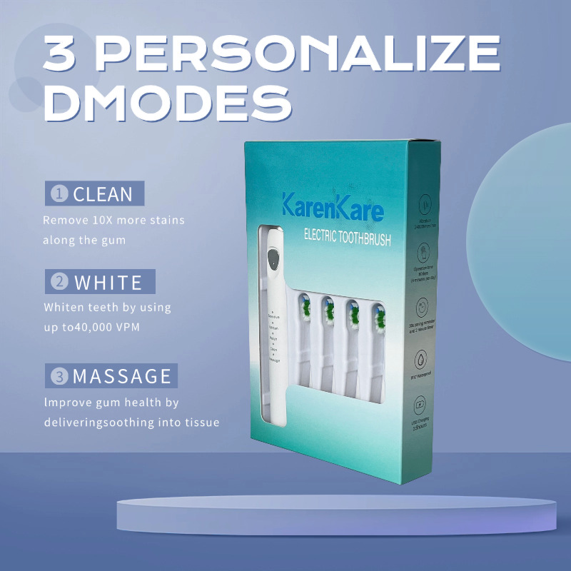 Electric Toothbrush 3 Different Modes Smart Vibrator Portable Electric Toothbrush
