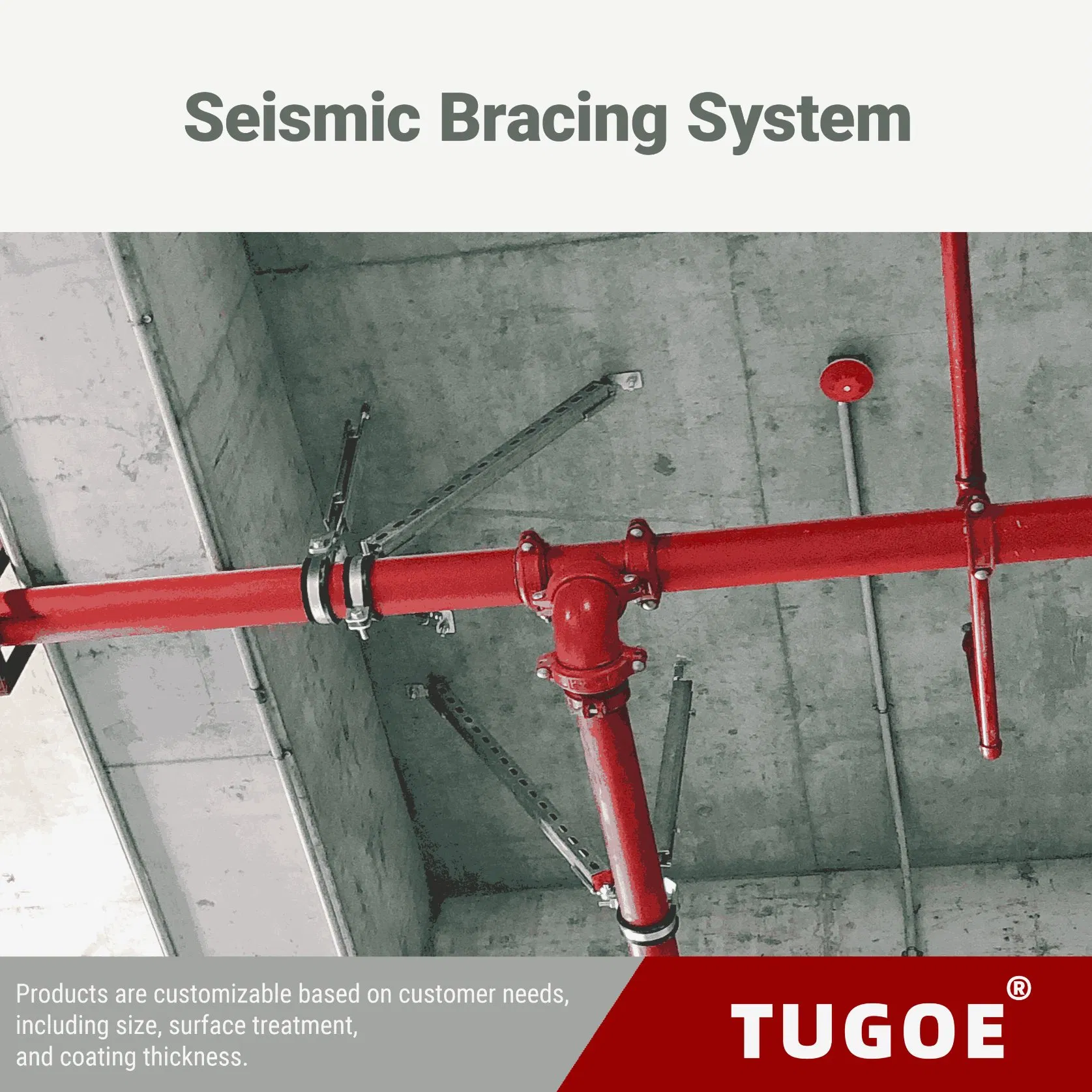 Adjustable Horseshoe Shape 2-1/2" Pipe Clamp Hanger for Gas and Water