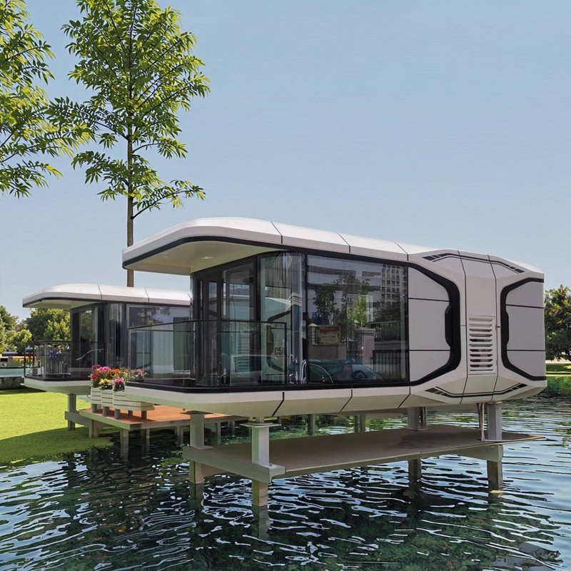 Privacy-Focused Compact Steel Living Pods Sound-Insulated Capsule House