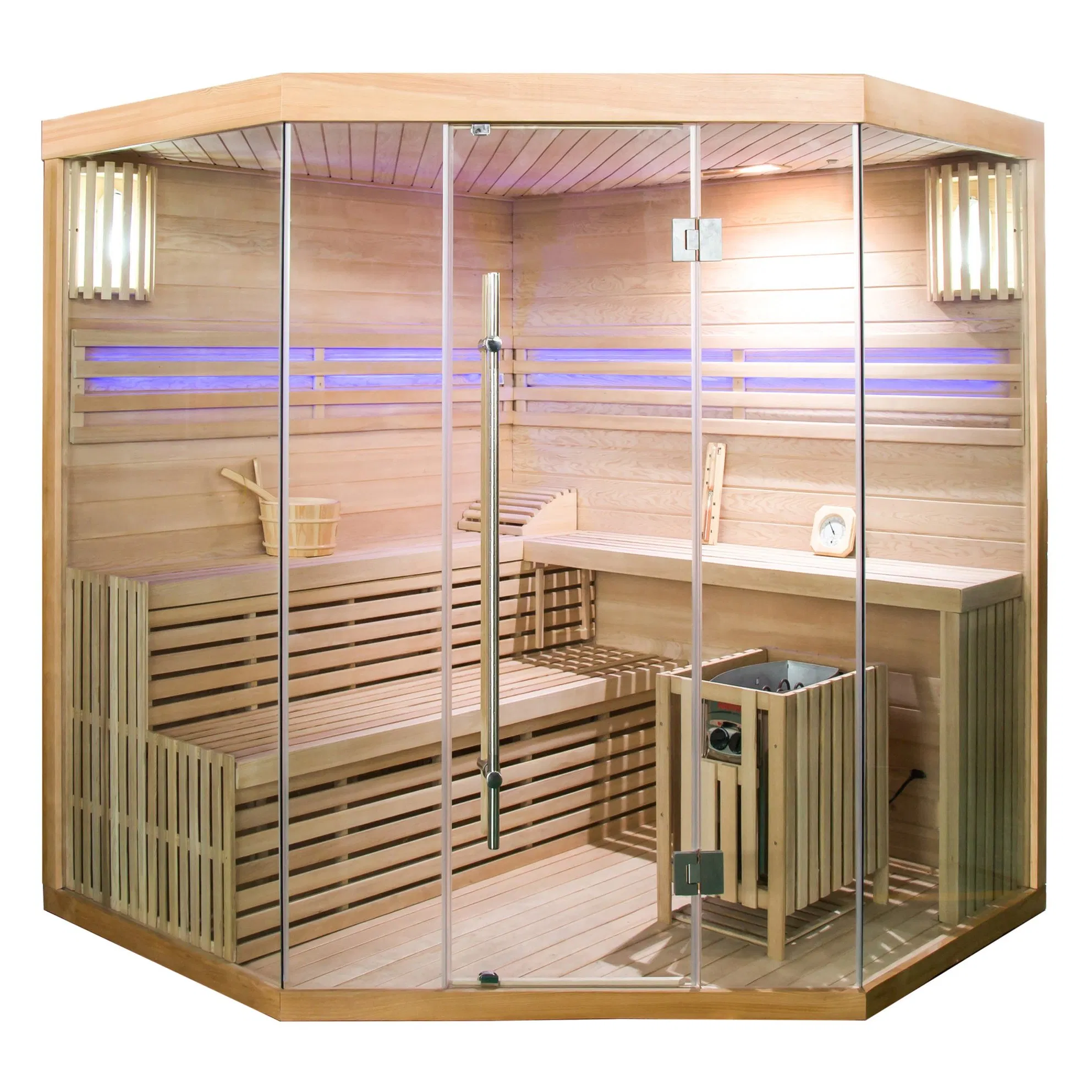 Деревянная инфракрасная сауна для 2 человек
