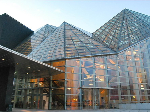 Double Triple Glazed Cladding Exterior Facade Unitized Stick Frame Spider System Price Design Aluminium Glass Curtain Wall