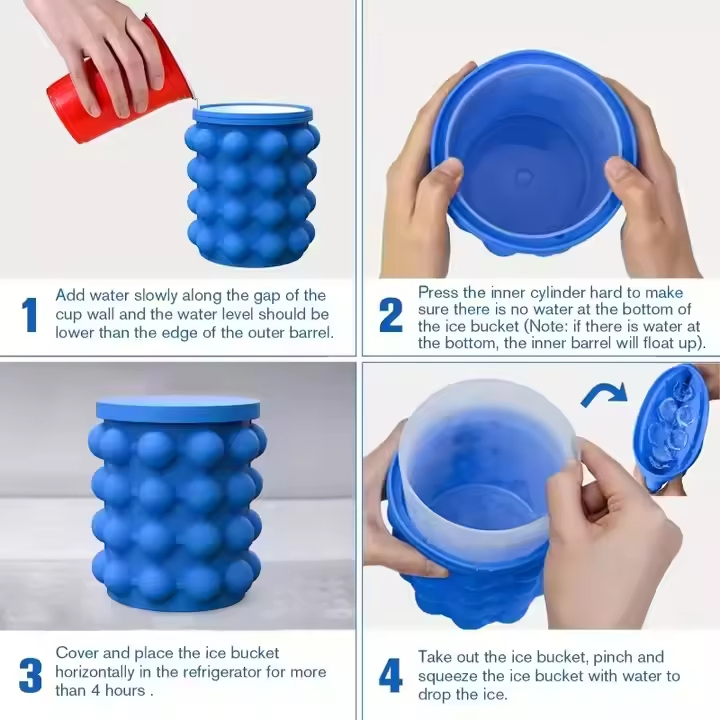 Hot Selling 37 Grid Silicone Ice Tray with Eco-Friendly Lid for Home Use Easy-to-Release DIY Ice Cube Mold