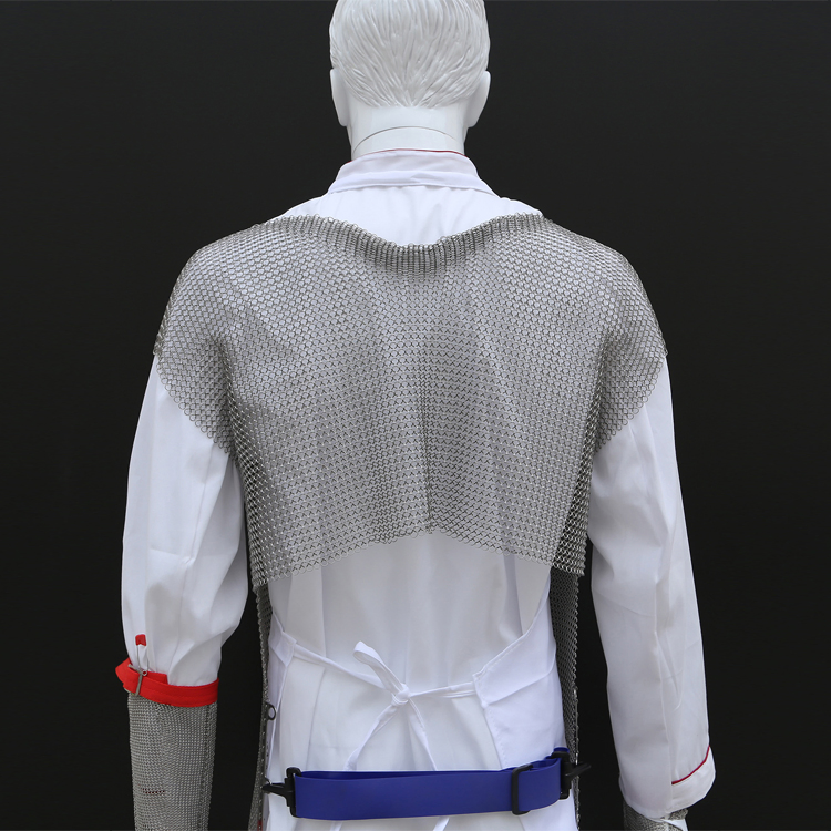 Stainless Steel Cut Resistant Chainmail Mesh Apron for Butcher Industrial Safety