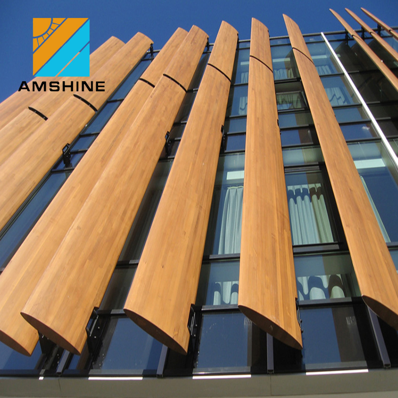 Architectural Aluminum Aerofoil Louver Horizontal Sunshading Air Louver
