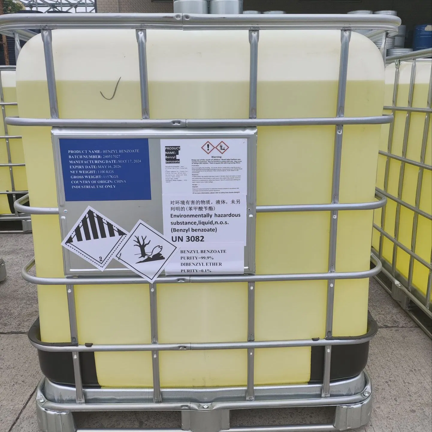 Benzyl Benzoate CAS 120-51-4 Fragrance Fixative Plasticizers Spices Dilution Solvent