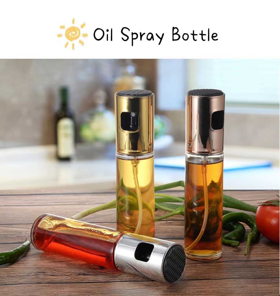 Factory Outlet Functional ABS Sprayer Kitchenware Glass Oil Spray Bottle