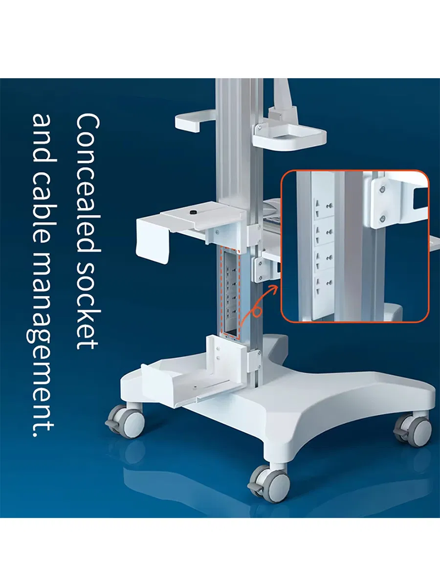 Premium Likaymo Dental Clinic Trolley with Monitor and Scanner Holder