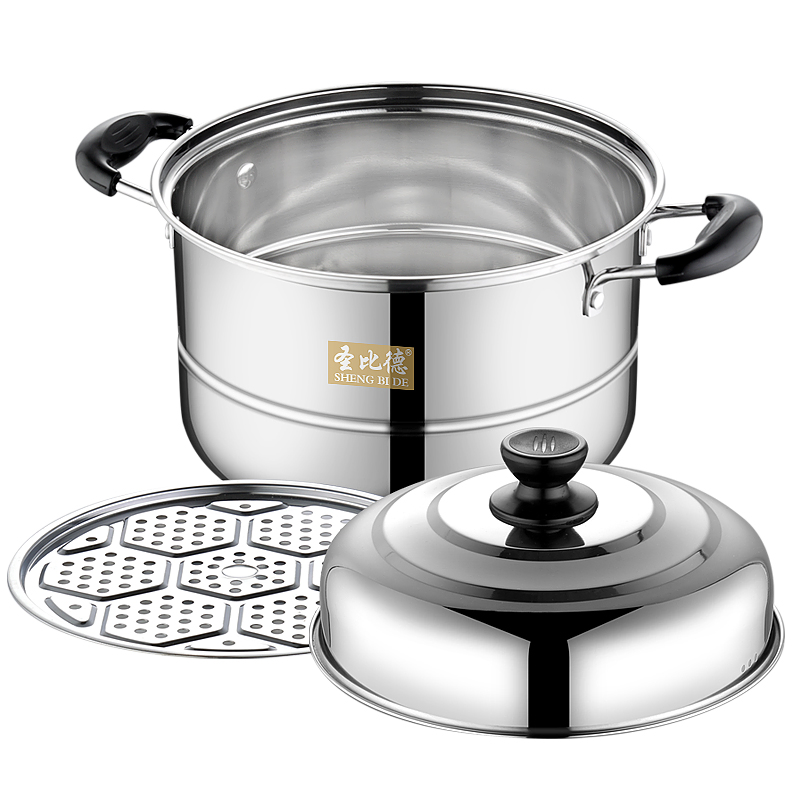 CE Certified Durable Rustproof Non-Stick Surface Commercial Kitchen Steamer Pot