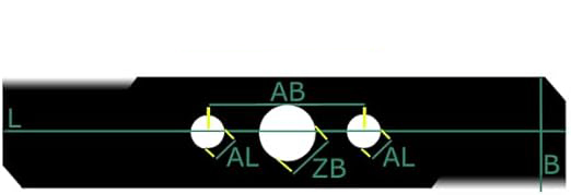 51 Cm Lawn Mower Mulching Blade Compatible with Powersmart dB8621c / dB8621p / 303071037
