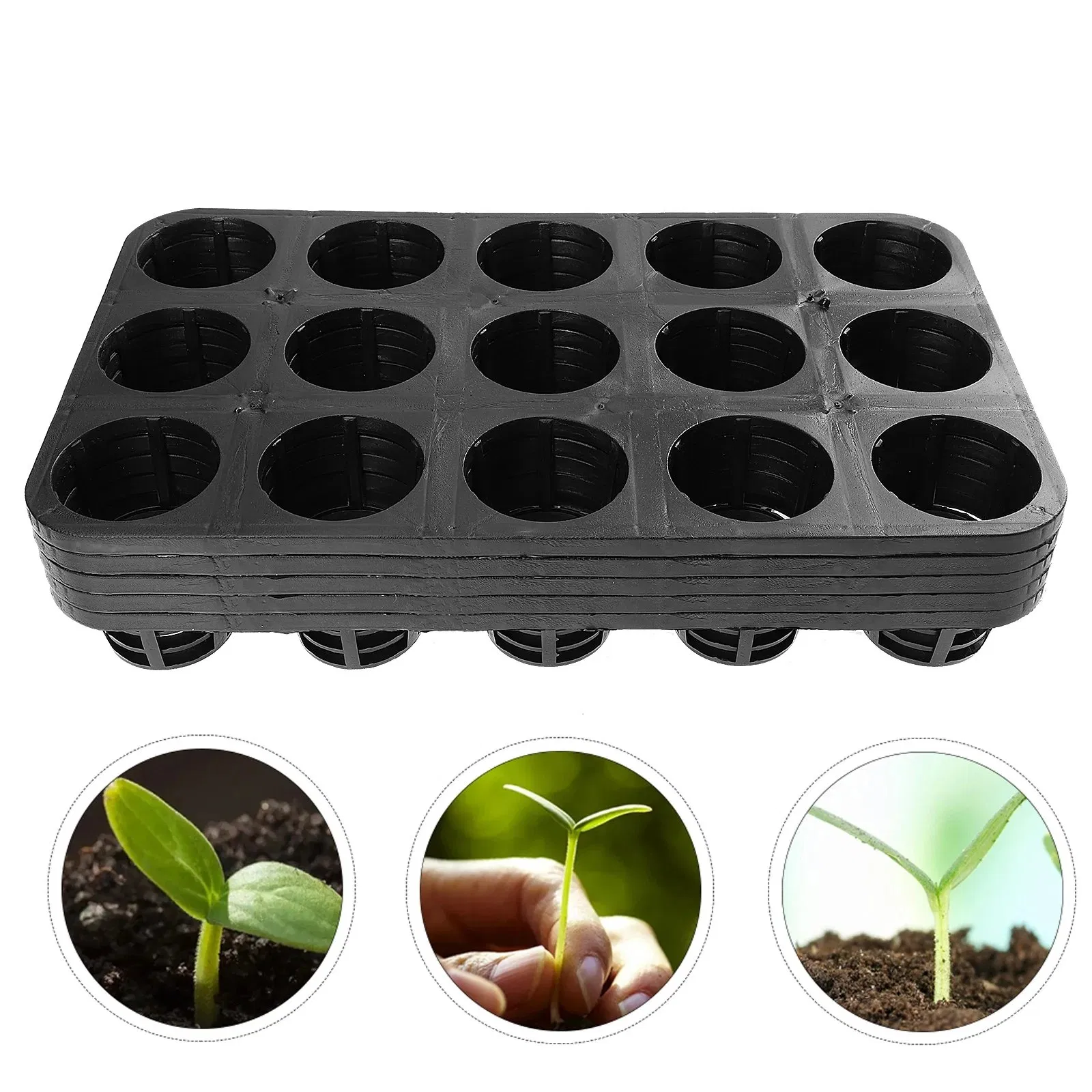 5PCS Phalaenopsis Tray Plant Germination Trays Planter Fruits Sowing Supply Garden Planting Nursery Greenhouse Plates Plastic Tray