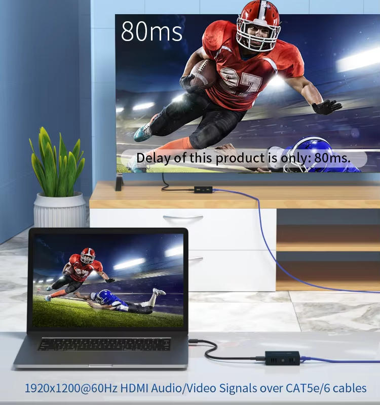 120m HDMI Kvm Many to Many Over IP Extender with IR 1080P for Security System Kvm Extender