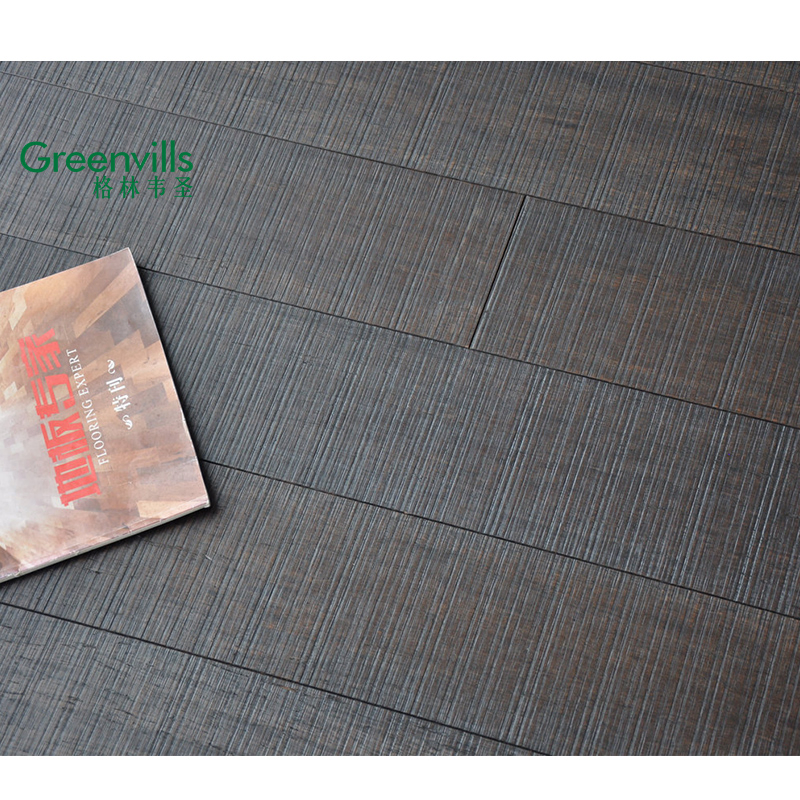 Паркетная доска из бамбука черного цвета, 14 мм