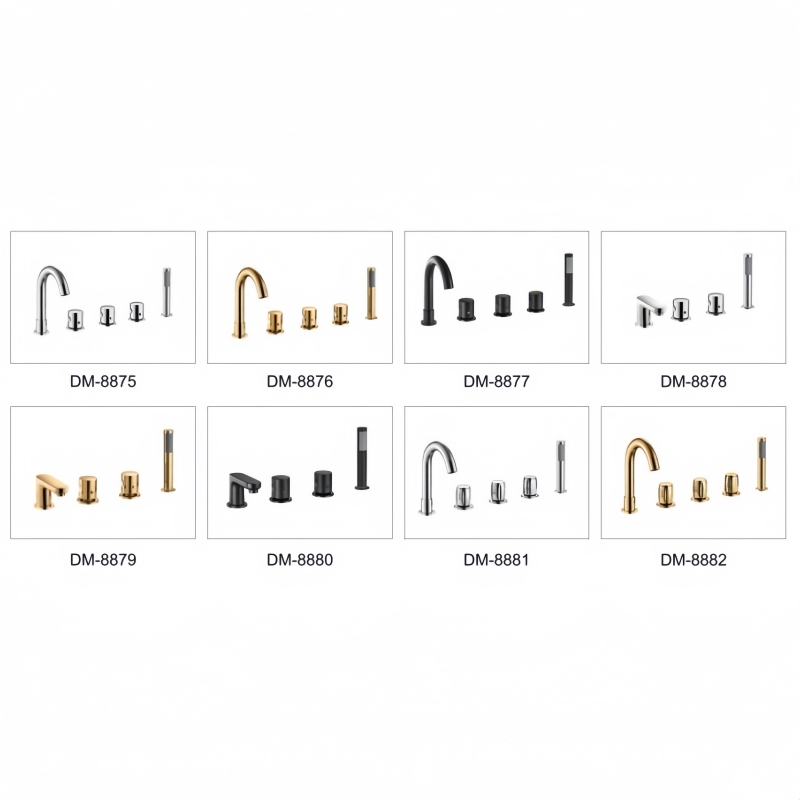 Stylish Premium Acrylic Faucet Set with Contemporary Fixtures