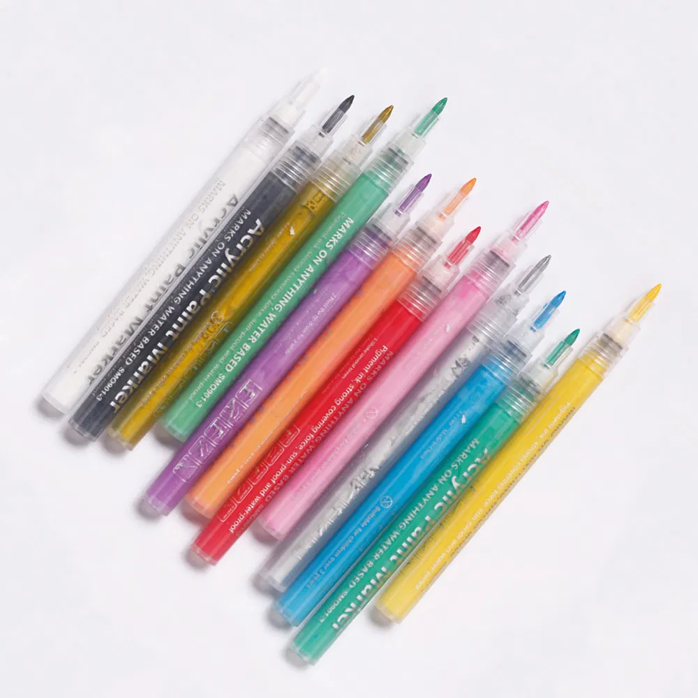 Waterproof Art Drawing Painting Nail Graffiti Acrylic Water Based Marker Quick Drying Permanent Pen