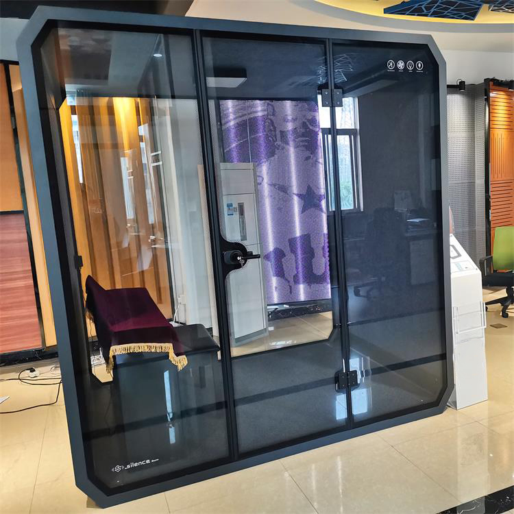 Half Hour Installation Soundproof Metal Telephone Booth Privacy Meeting Booth