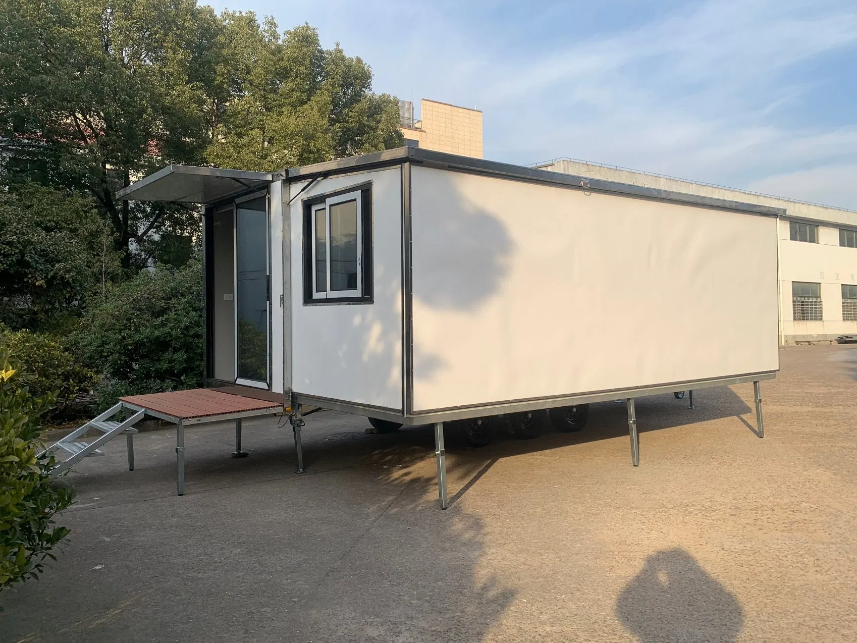 Outdoor Staff Meeting Use Mobile Trailer Office Container