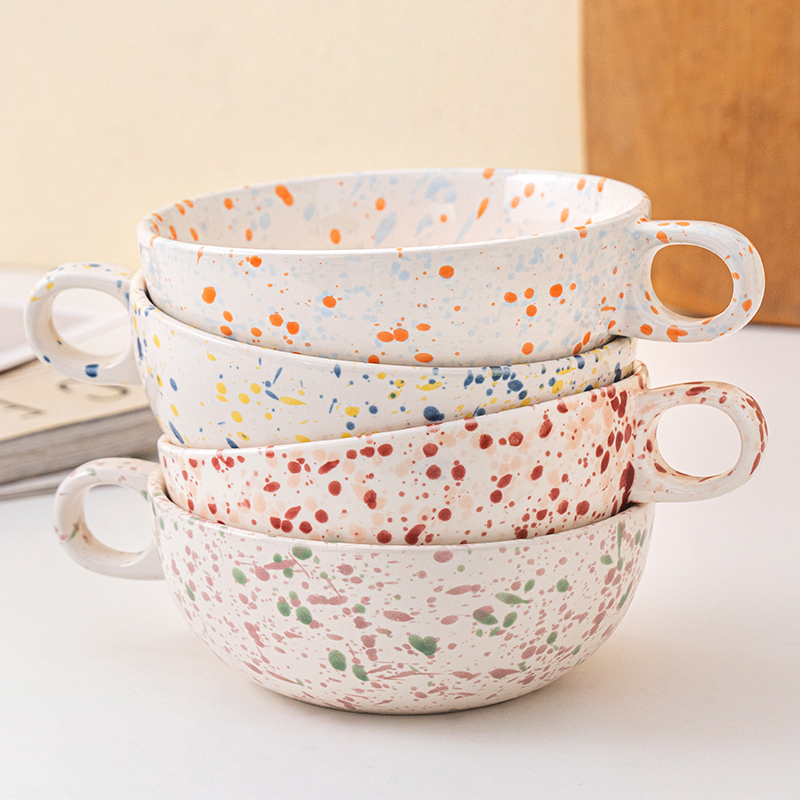 Large Capacity Ceramic Coffee Mug Breakfast Oatmeal Milk Cups